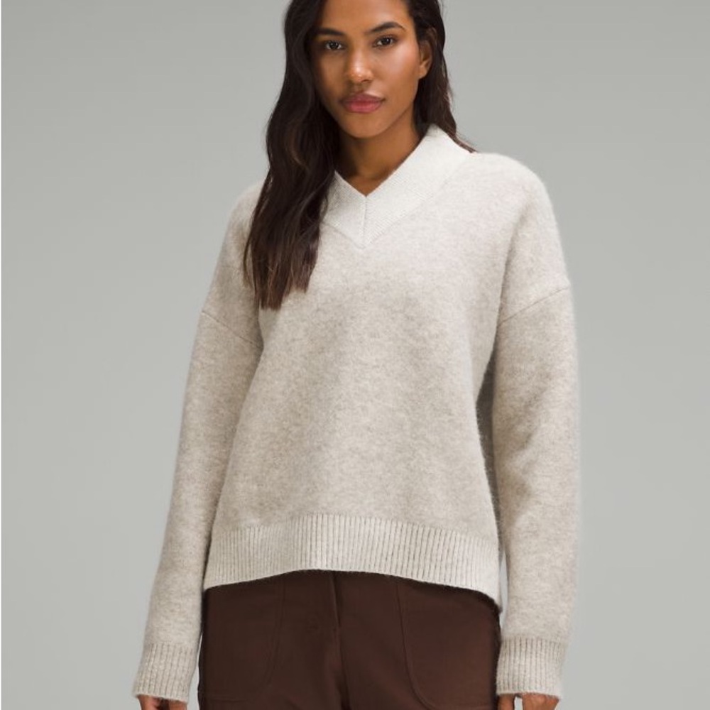 Lululemon Alpaca Wool-Blend V-Neck Sweater